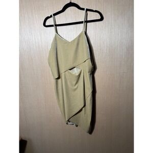 Elliatt Revolve Tulip Gold Velvet Mini Dress Sleeveless Party Cocktail Layered